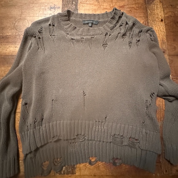 distressed army sweater - Picture 2 of 9